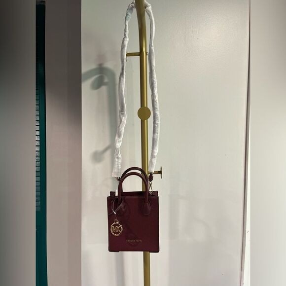 Michael Kors NW(partial)tag Mercer Extra-Small Pebbled Leather Crossbody Bag - Picture 9 of 12